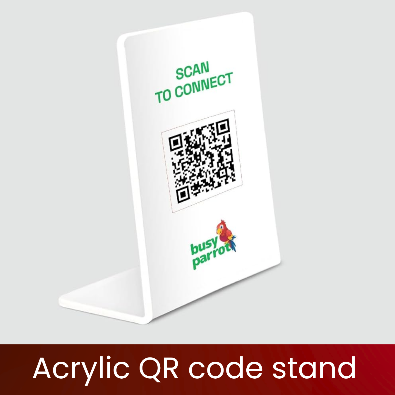 Acrylic QR Code Stand | Custom Tabletop UPI & Menu Stand | 6×4 inch Slanted Display | Durable Premium Acrylic | Logo & Branding Print | QR Code Stands for Shops, Cafes & Counters | Excel Print