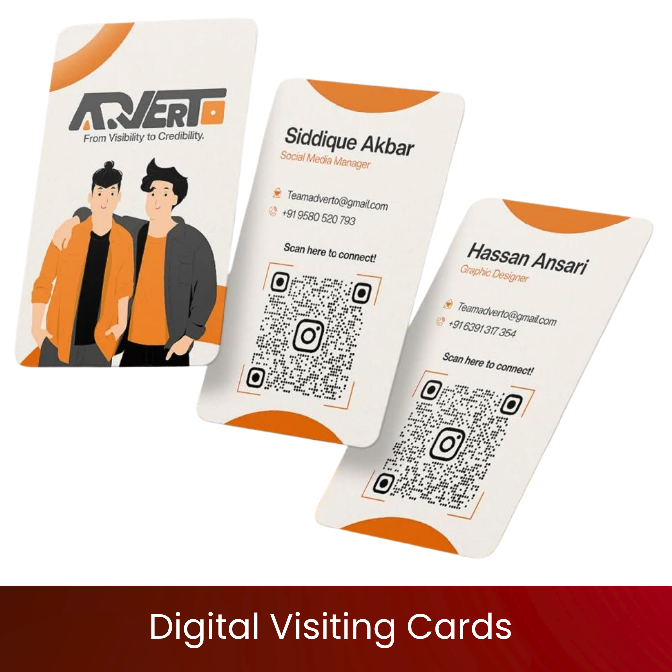 Digital Visiting Cards | Smart NFC & QR Business Card | Share Contact in One Tap | Eco-Friendly, Reusable & Editable | Works Without App | Digital Visiting Cards for Modern Professionals | Excel Print - Image 3