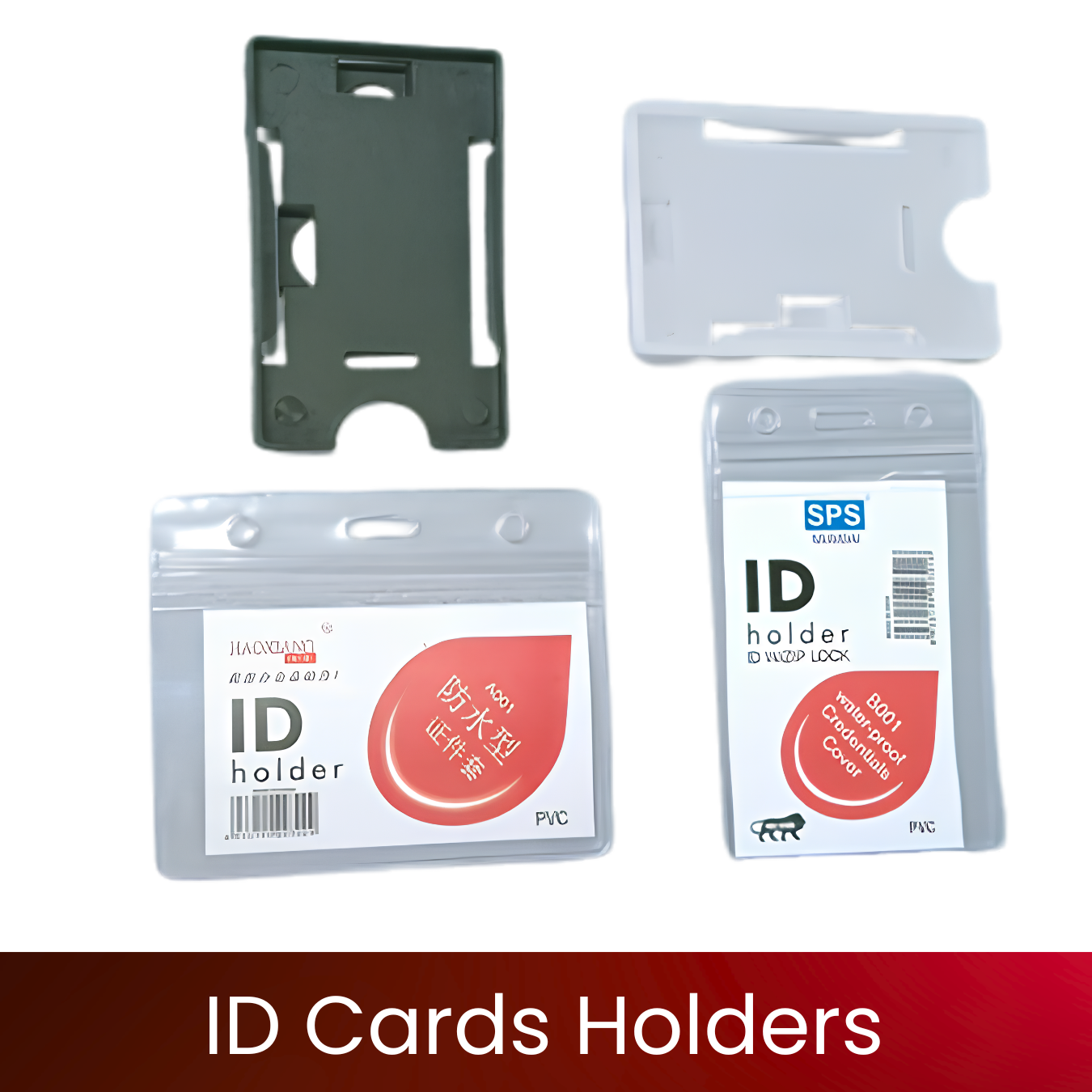 ID Card Holders | Transparent PVC & Acrylic Badge Holders | Single & Double Card Slots | Durable Scratch-Resistant | Vertical/Horizontal | ID Card Holders for Offices, Schools & Events | Excel Print - Image 3