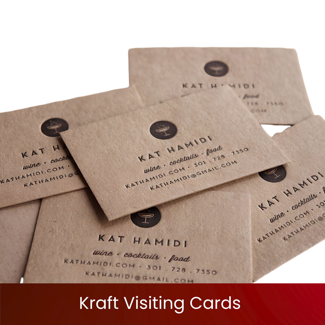 Kraft Visiting Cards | 300 GSM Natural Kraft Business Cards | Eco-Friendly Brown Card Stock | Rustic Vintage Look | Custom Print & Foil | Kraft Visiting Cards for Cafes, Artisans & Eco Brands | Excel Print