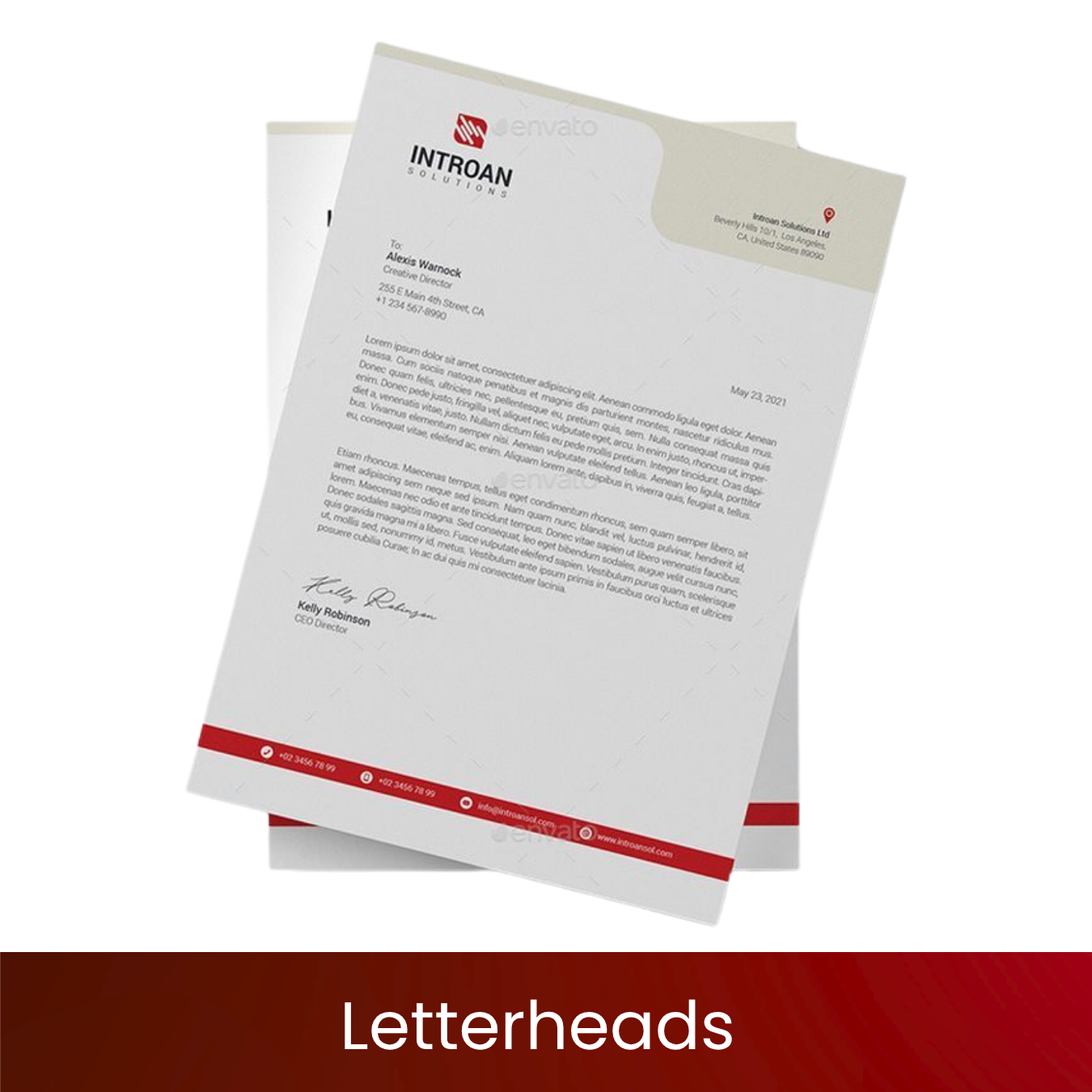 Letterheads | Custom Offset Printed Company Letterheads | A4 100/120 GSM Maplitho | Logo, Name & Address | Crisp Professional Print | Letterheads for Offices, Firms & Businesses | Excel Print