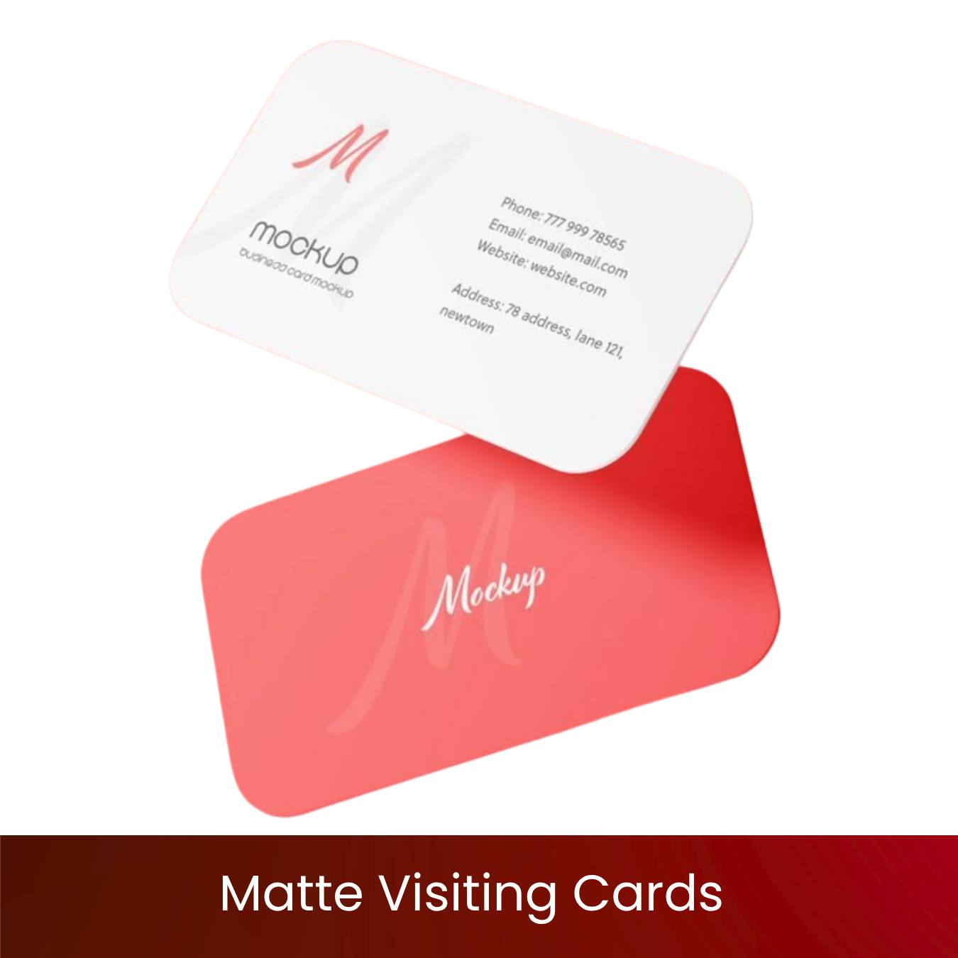 Matte Visiting Cards | 350 GSM Matte-Laminated Business Cards | Soft Non-Glare Finish | Elegant Smooth Texture | Double-Sided Print | Matte Visiting Cards for Professionals & Consultants | Excel Print