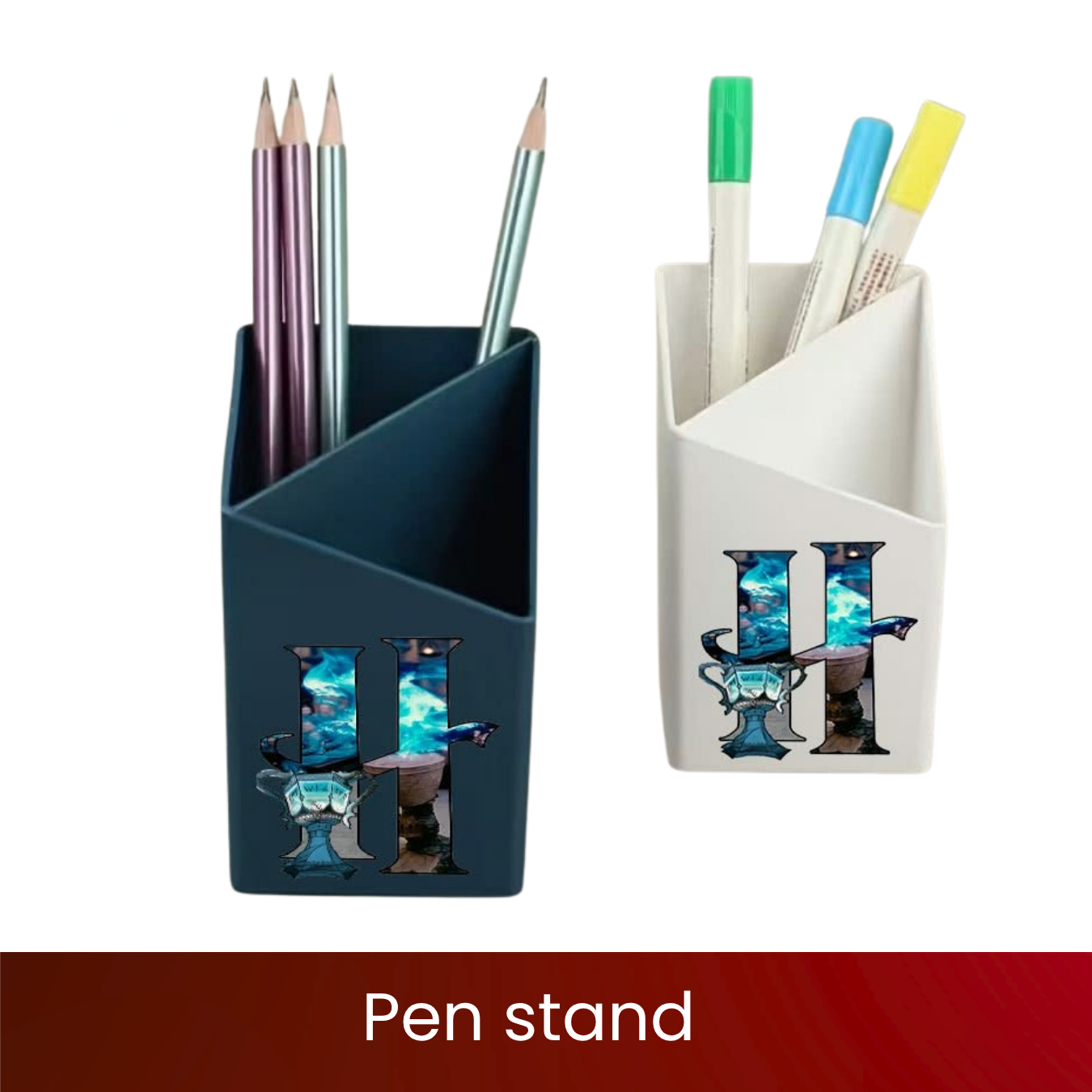 Customised Pen Stand | Personalised Desk Pen Holder | Name, Logo & Photo | Wood, Acrylic & Metal Options | Premium Engraved Finish | Pen Stands for Office Desks & Corporate Gifting | Excel Print