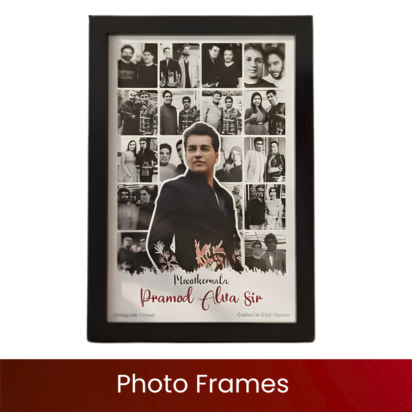 Customised Photo Frames | Personalised Printed Photo Frames | Your Photo & Text | Wood, Acrylic & Glass Options | Premium Finish | Photo Frames for Gifting, Home Decor & Occasions | Excel Print - Image 2