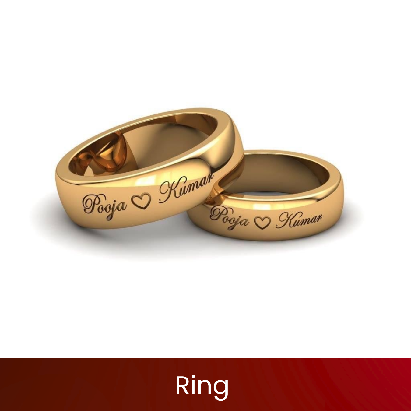 Customised Ring | Personalised Engraved Name Ring | Name & Special Date | Premium Steel/Silver Finish | Gift-Ready Box | Engraved Rings for Couples, Gifting & Occasions | Excel Print