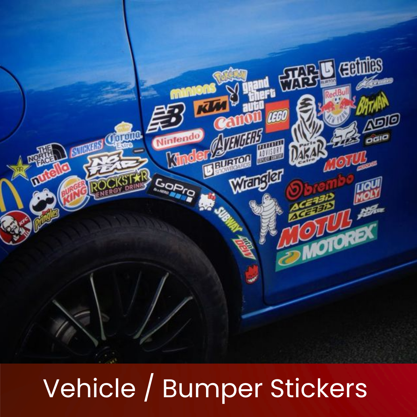 Vehicle & Bumper Stickers | Custom Waterproof Car Stickers | Weather & UV Resistant | Strong Outdoor Adhesive | Vibrant Die-Cut Print | Bumper Stickers for Cars, Bikes & Branding | Excel Print