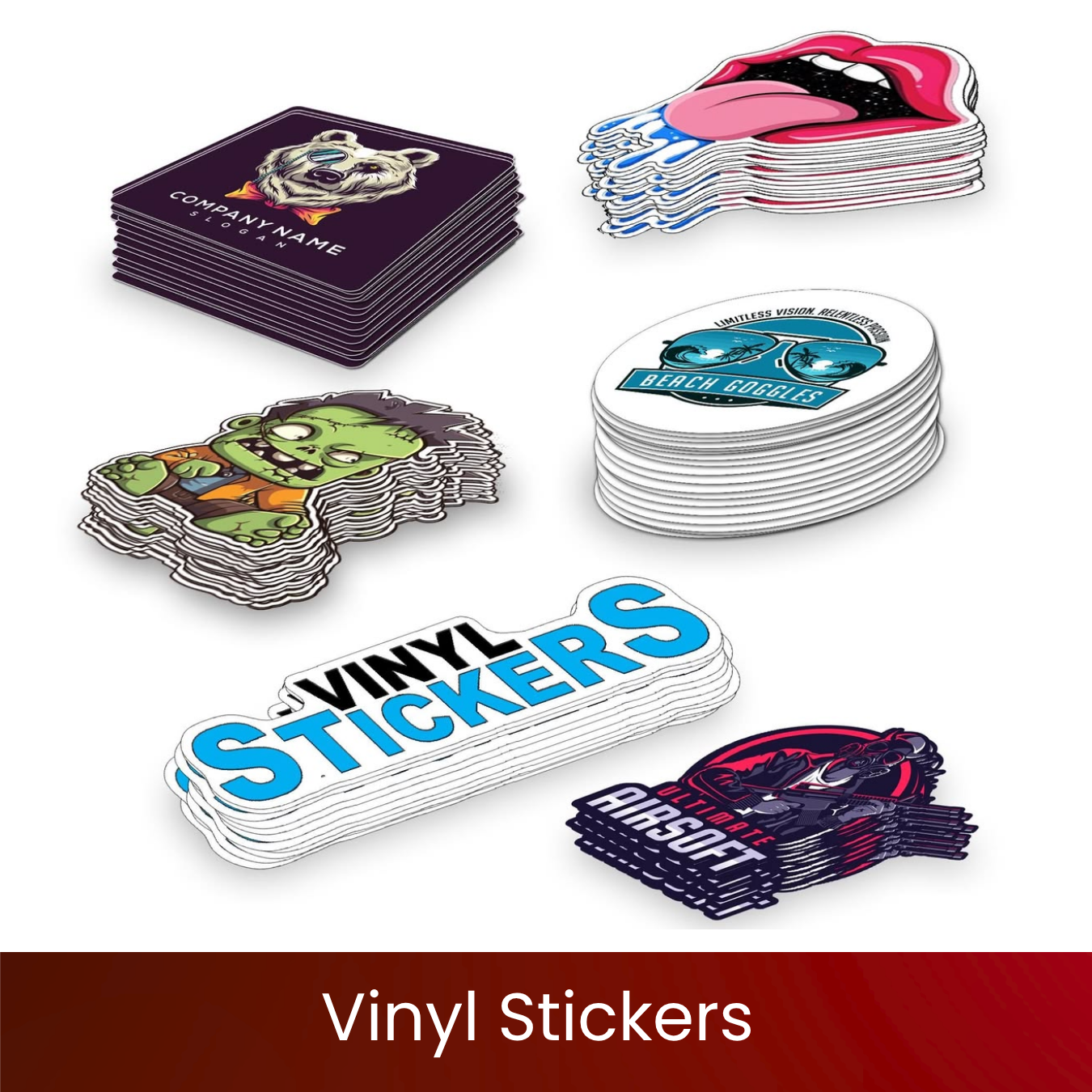 Vinyl Stickers | Custom Die-Cut Waterproof Vinyl Stickers | Any Shape & Size | Vibrant Fade-Resistant Print | Indoor & Outdoor Use | Vinyl Stickers for Branding, Packaging & Decor | Excel Print