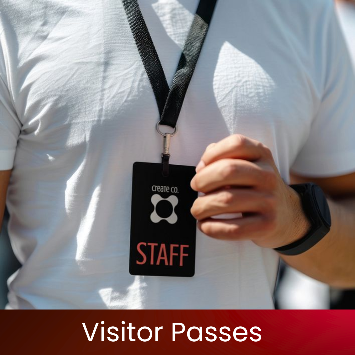 Visitor Passes | Custom PVC & Reusable Visitor ID Cards | Visitor, Guest & Temporary Badges | Clear Bold Print | Clip/Lanyard Slot | Visitor Passes for Offices, Events & Security | Excel Print