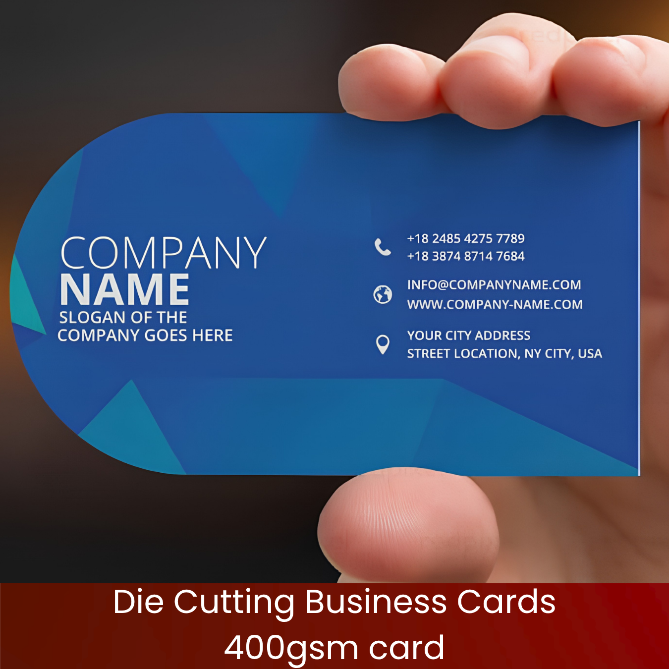 Die Cutting Business Cards 400gsm card