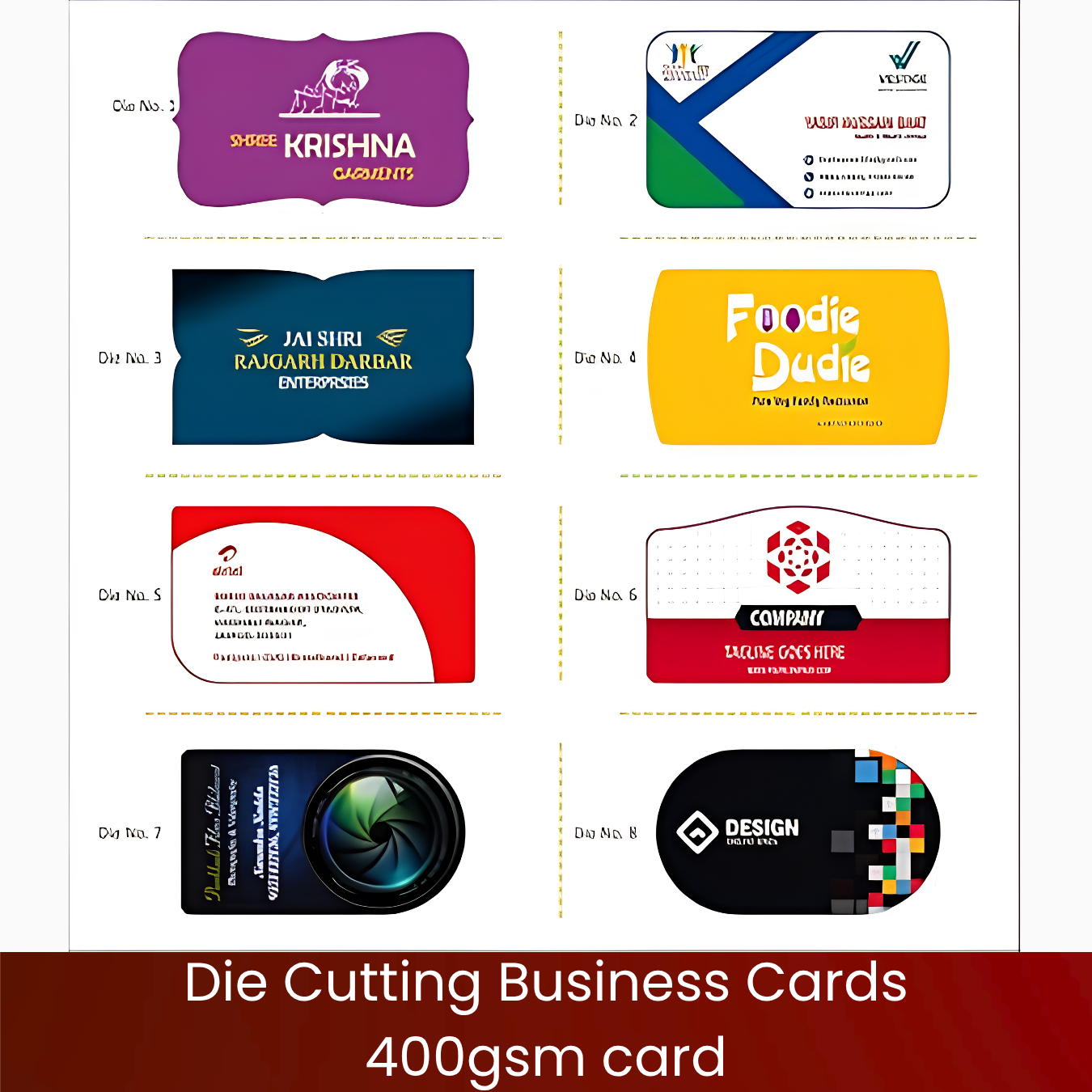 Die Cutting Business Cards 400gsm card - Image 3