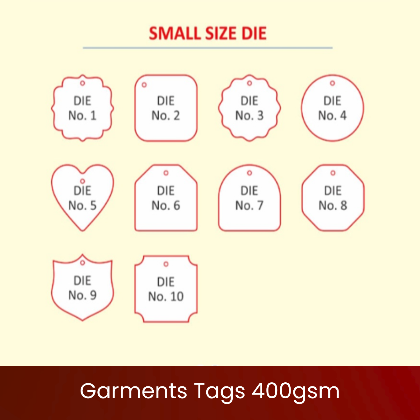 Garments Tags 400gsm - Image 2