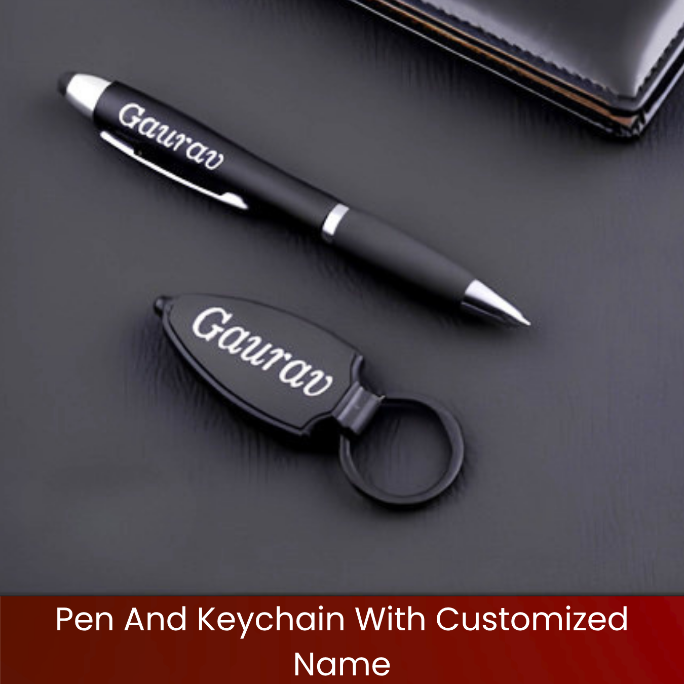 Pen And Keychain With Customized Name DN