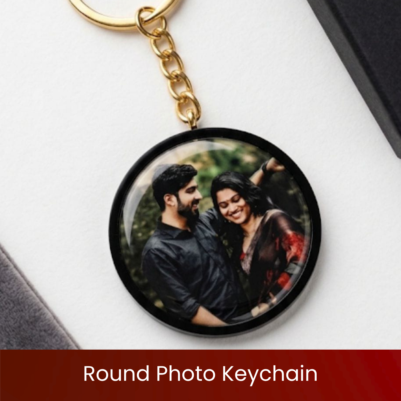 Round Photo Keychain