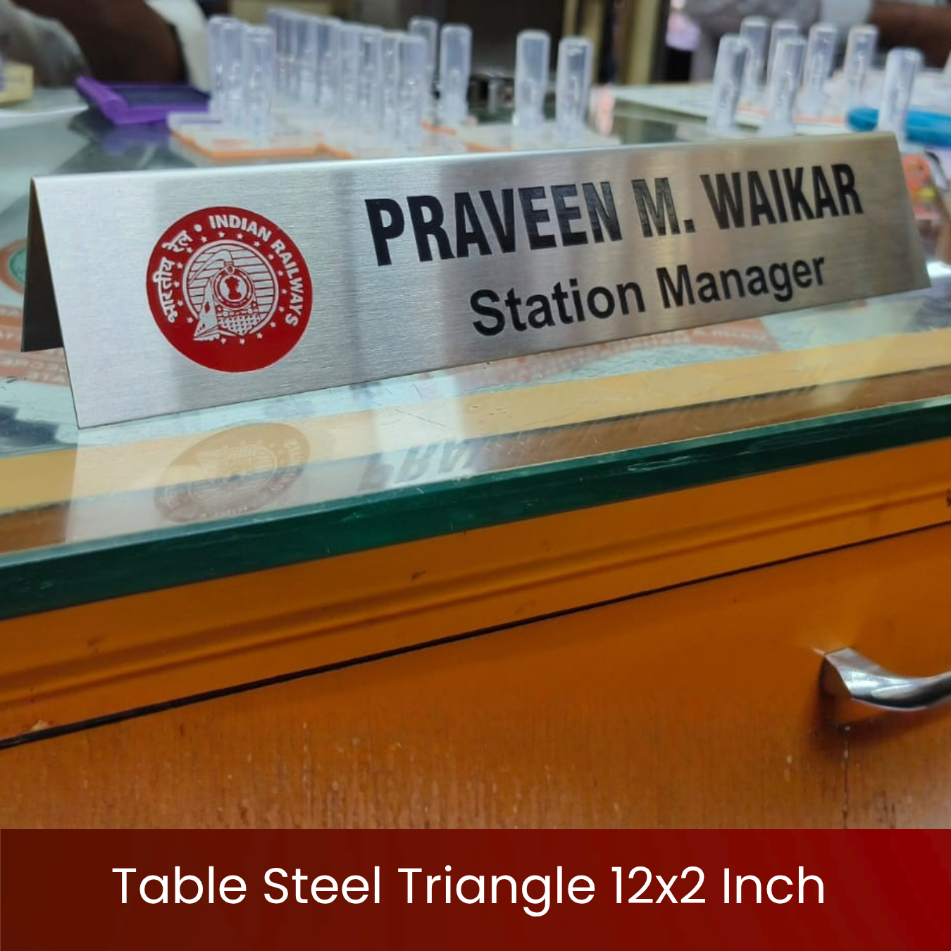 Table Steel Triangle 12x2 Inch - Image 2