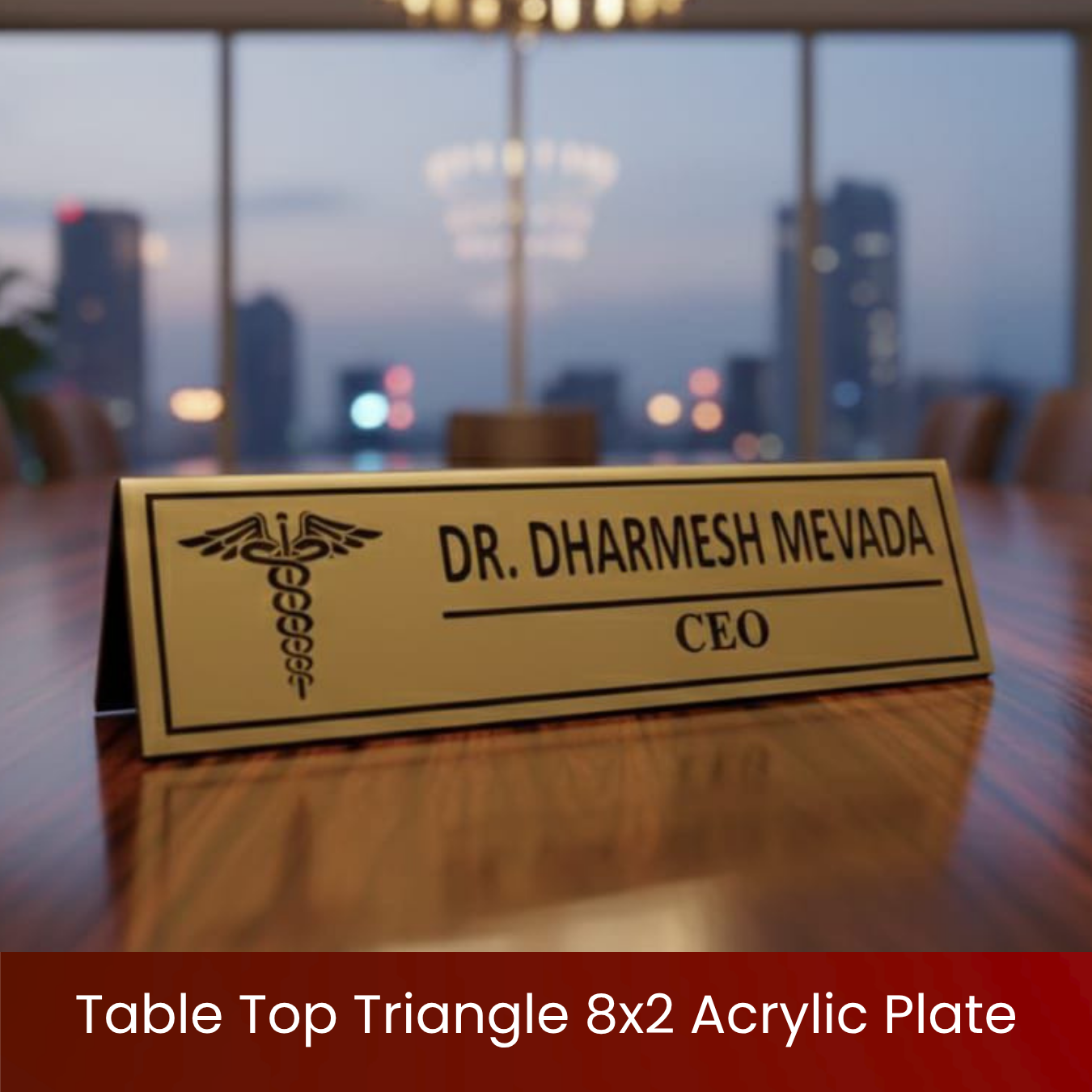 Table Top Triangle 8×2 Acrylic Plate