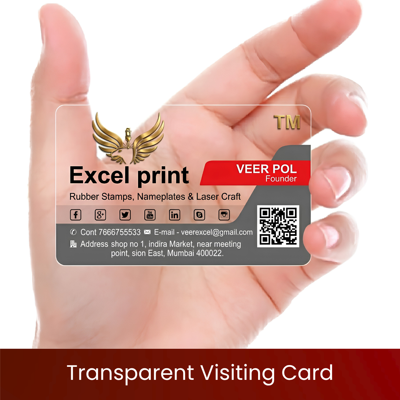 Transparent Visiting Card