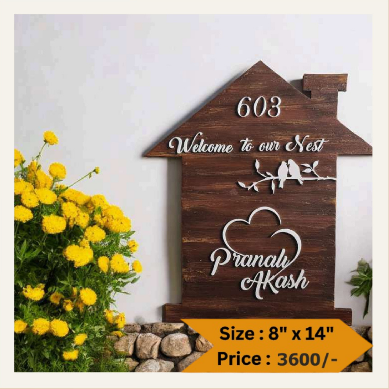 Wooden Nameplate DN -11369