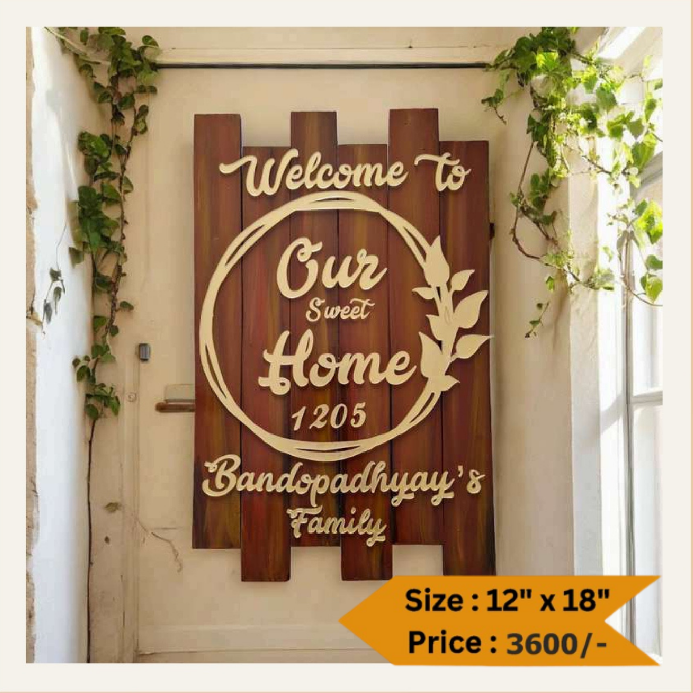 Wooden Nameplate DN – 11302